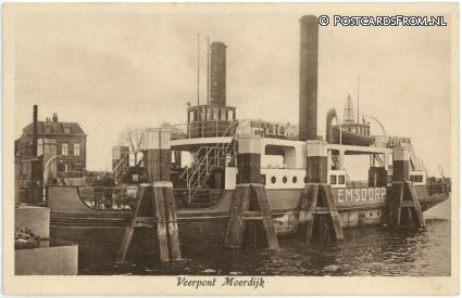 ansichtkaart: Moerdijk, Veerpont