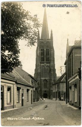 ansichtkaart: Alphen NB, Heuvelstraat