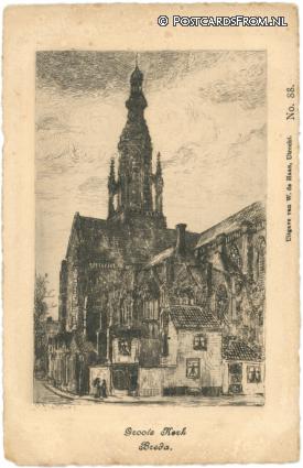 ansichtkaart: Breda, Groote Kerk