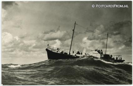 ansichtkaart: Amsterdam, N. en Z. Holl. Reddings-Mij. Motorreddingsboot 'Arthur'