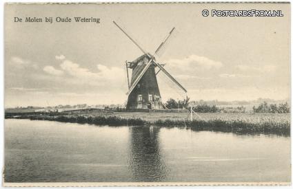 ansichtkaart: Oude Wetering, De Molen bij Oude Wetering