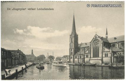 ansichtkaart: Leidschendam, De 'Kagerplas' verlaat Leidschendam