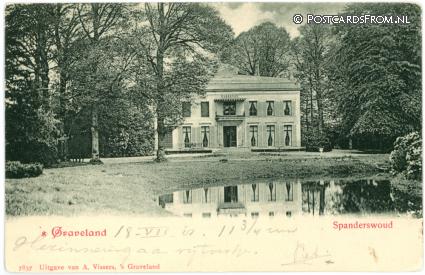 's-Graveland, Spanderswoud ansichtkaart: 's-Graveland, Spanderswoud