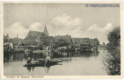 Giessen-Nieuwkerk, Groeten uit ansichtkaart: Giessen-Nieuwkerk, Groeten uit