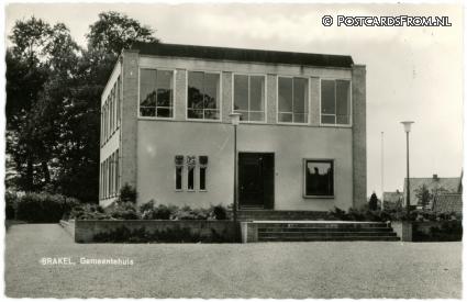 Brakel, Gemeentehuis ansichtkaart: Brakel, Gemeentehuis