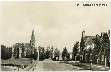 Alblasserdam, Ned. Herv. Kerk ansichtkaart: Alblasserdam, Ned. Herv. Kerk