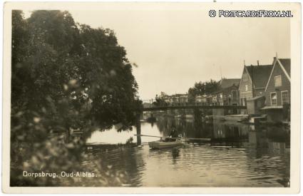 Oud-Alblas, Dorpsbrug ansichtkaart: Oud-Alblas, Dorpsbrug