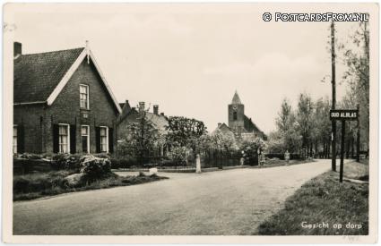 ansichtkaart: Oud-Alblas, Gezicht op het dorp