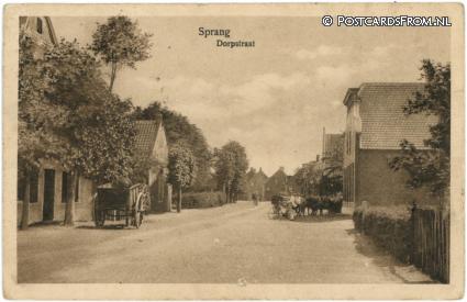 Sprang-Capelle, Sprang. Dorpstraat ansichtkaart: Sprang-Capelle, Sprang. Dorpstraat