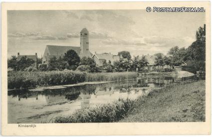 Kinderdijk, N.H. Kerk ansichtkaart: Kinderdijk, N.H. Kerk