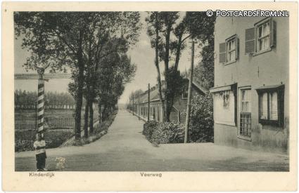 ansichtkaart: Kinderdijk, Veerweg