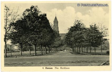 Huizen, Nw. Kerklaan ansichtkaart: Huizen, Nw. Kerklaan