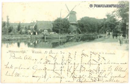ansichtkaart: Weesp, Stammerdijk