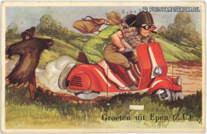 ansichtkaart: Epen, Groeten uit