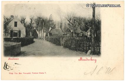 ansichtkaart: Muiderberg, Badlaan