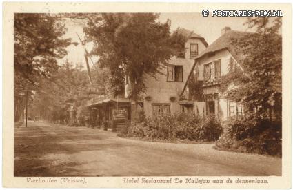 ansichtkaart: Vierhouten, Hotel Restaurant De Mallejan aan de dennenlaan