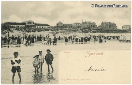 ansichtkaart: Zandvoort, Strand