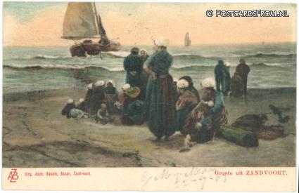 ansichtkaart: Zandvoort, Groete uit