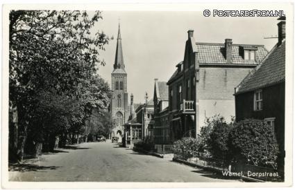 ansichtkaart: Wamel, Dorpstraat