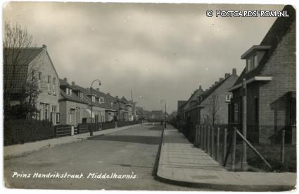 Middelharnis, Prins Hendrikstraat ansichtkaart: Middelharnis, Prins Hendrikstraat