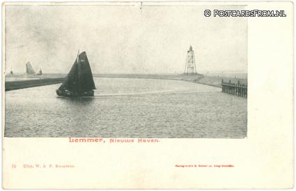 Lemmer, Nieuwe Haven ansichtkaart: Lemmer, Nieuwe Haven
