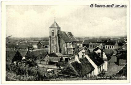 Zoutelande, Gezicht op Zoutelande ansichtkaart: Zoutelande, Gezicht op Zoutelande