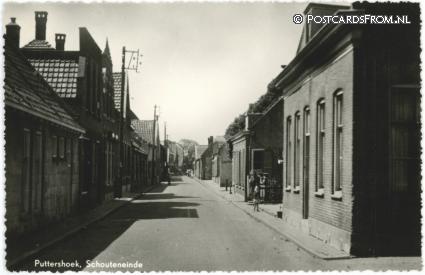 Puttershoek, Schouteneinde ansichtkaart: Puttershoek, Schouteneinde