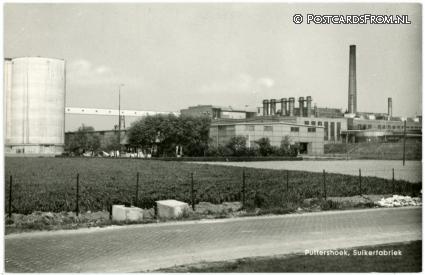ansichtkaart: Puttershoek, Suikerfabriek