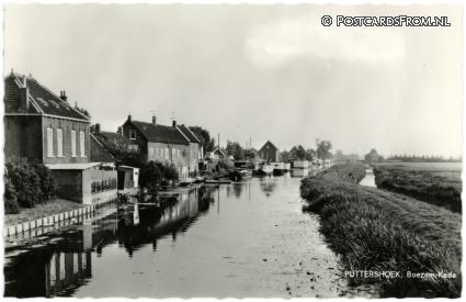 ansichtkaart: Puttershoek, Boezemkade