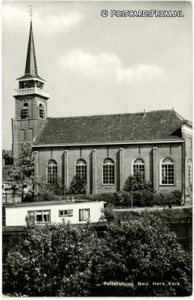 ansichtkaart: Puttershoek, Ned. Herv. Kerk