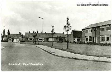 Puttershoek, Nieuw Weverseinde ansichtkaart: Puttershoek, Nieuw Weverseinde