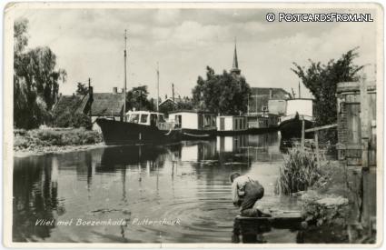 Puttershoek, Vliet met Boezemkade ansichtkaart: Puttershoek, Vliet met Boezemkade