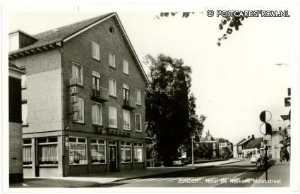 ansichtkaart: Zundert, Hotel De Roskam, Molenstraat