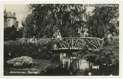 Zevenbergen, Plantsoen ansichtkaart: Zevenbergen, Plantsoen