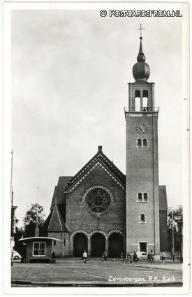Zevenbergen, R.K. Kerk ansichtkaart: Zevenbergen, R.K. Kerk