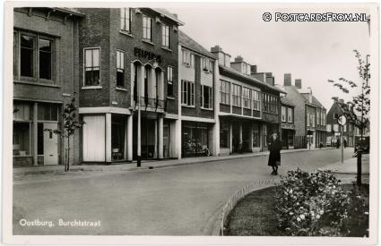Oostburg, Burchtstraat ansichtkaart: Oostburg, Burchtstraat