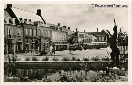 Oostburg, Markt ansichtkaart: Oostburg, Markt