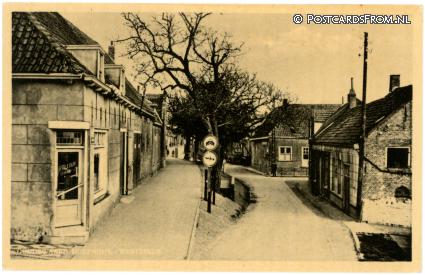 Goudswaard, Molendijk - Westeinde. P. Reedijk - Bakkerij ansichtkaart: Goudswaard, Molendijk - Westeinde. P. Reedijk - Bakkerij