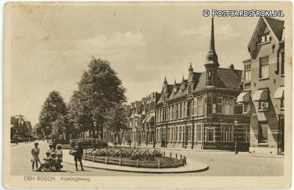 ansichtkaart: 's-Hertogenbosch, Koningsweg