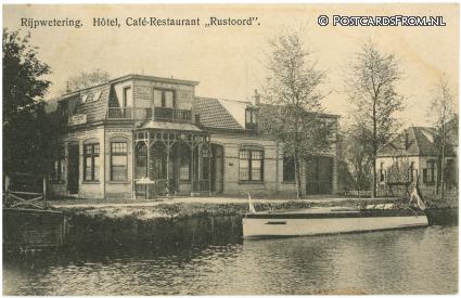 Rijpwetering, Hotel, Cafe-Restaurant 'Rustoord' ansichtkaart: Rijpwetering, Hotel, Cafe-Restaurant 'Rustoord'