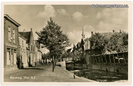 ansichtkaart: Rijnsburg, Vliet N.Z.