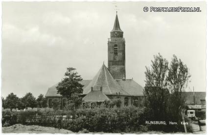 ansichtkaart: Rijnsburg, Herv. Kerk