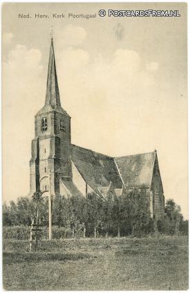 Poortugaal, Ned. Herv. Kerk ansichtkaart: Poortugaal, Ned. Herv. Kerk