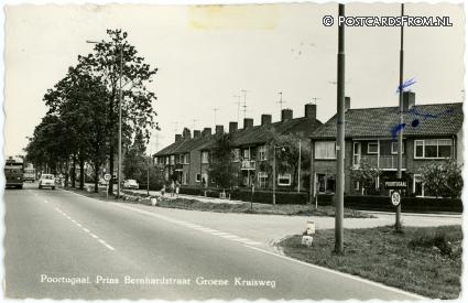 Poortugaal, Prins Bernhardstraat Groene Kruisweg ansichtkaart: Poortugaal, Prins Bernhardstraat Groene Kruisweg