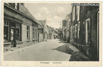 Poortugaal, Dorpstraat ansichtkaart: Poortugaal, Dorpstraat