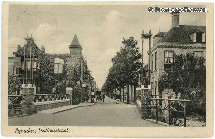 ansichtkaart: Pijnacker, Stationsstraat