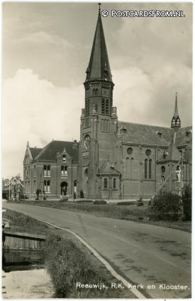 ansichtkaart: Reeuwijk, R.K. Kerk en Klooster