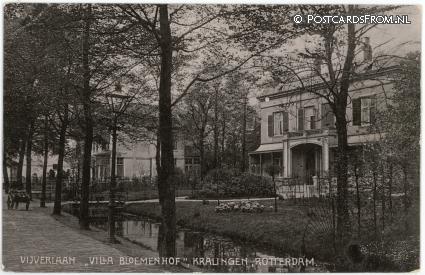 Rotterdam Kralingen, Vijverlaan. Villa Bloemenhof ansichtkaart: Rotterdam Kralingen, Vijverlaan. Villa Bloemenhof