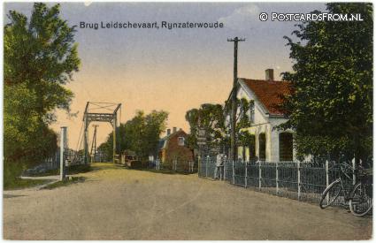 Rijnsaterwoude, Brug Leidschevaart ansichtkaart: Rijnsaterwoude, Brug Leidschevaart