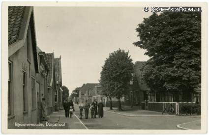 Rijnsaterwoude, Dorpstraat ansichtkaart: Rijnsaterwoude, Dorpstraat